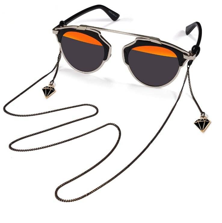 Stylish Sunglasses Chain: Bead Cylinder, Anti-Falling Eyeglass Necklace - Quid Mart