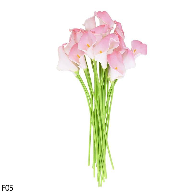 Real Touch Calla Lily Bouquet - High Quality Artificial Flowers for Home Decoration - Quid Mart
