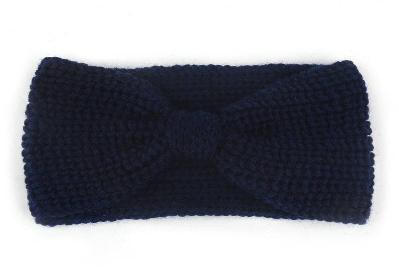 Knitted Knot Cross Headband - Women's Autumn Hair Accessories - Quid Mart