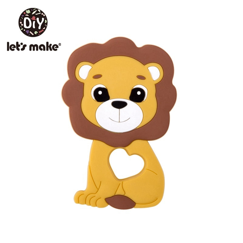 Silicone Teether - Cartoon Animals - Food Grade - DIY Teething Toy - Quid Mart