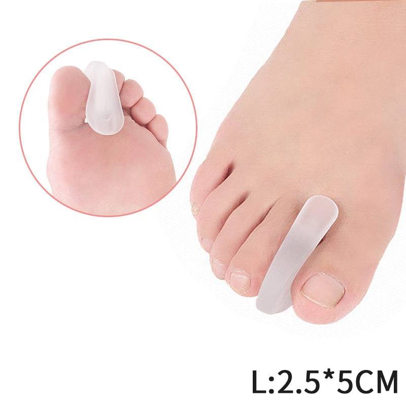 2Pcs=1Pair Silicone Toes Separator Bunion Bone Ectropion Adjuster Toes Outer Appliance Foot Care Tools Hallux Valgus Corrector - Quid Mart