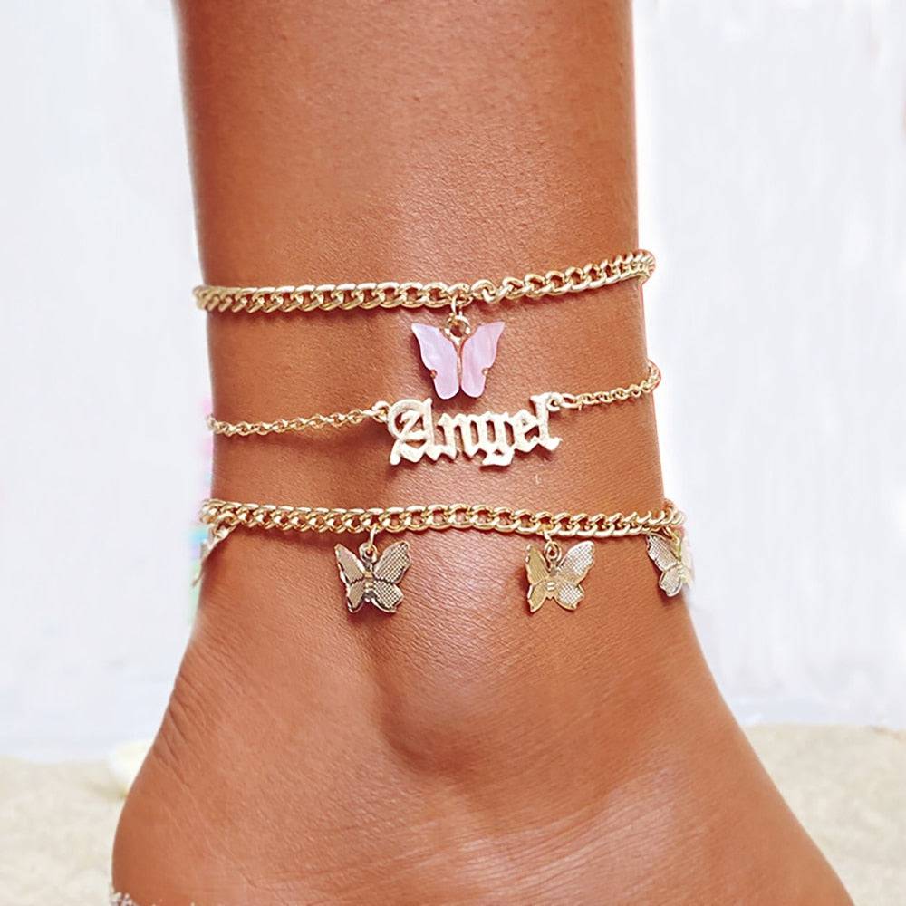 FNIO Bohemia Chain Anklets: 2023 Summer Foot Accessories - Quid Mart