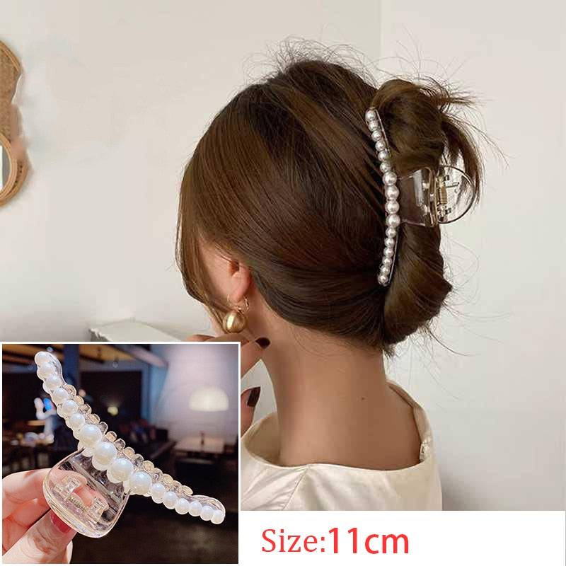 New Fashion Hair Claw Barrettes - Metal Geometric Design - Quid Mart