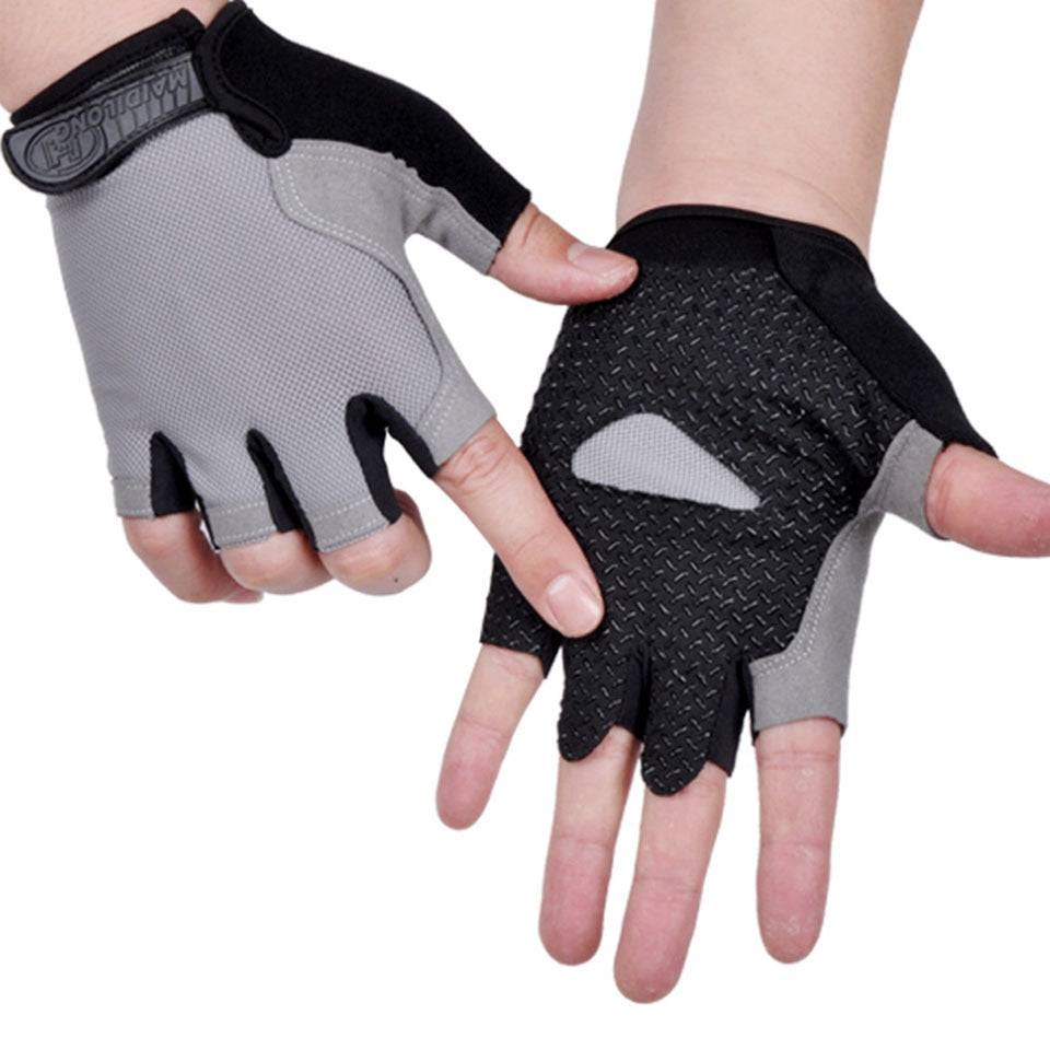 HOT Cycling Anti-slip Anti-sweat Men Women Half Finger Gloves Breathable Anti-shock Sports Gloves Bike Bicycle Glove - Quid Mart