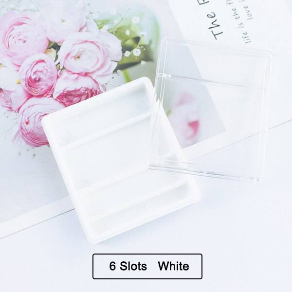 20 Slots Clear Nail Drill Bit Brush Plastic Storage Box Holder Container Manicure Cutters Display Nail Accessories Nail Art Tool - Quid Mart