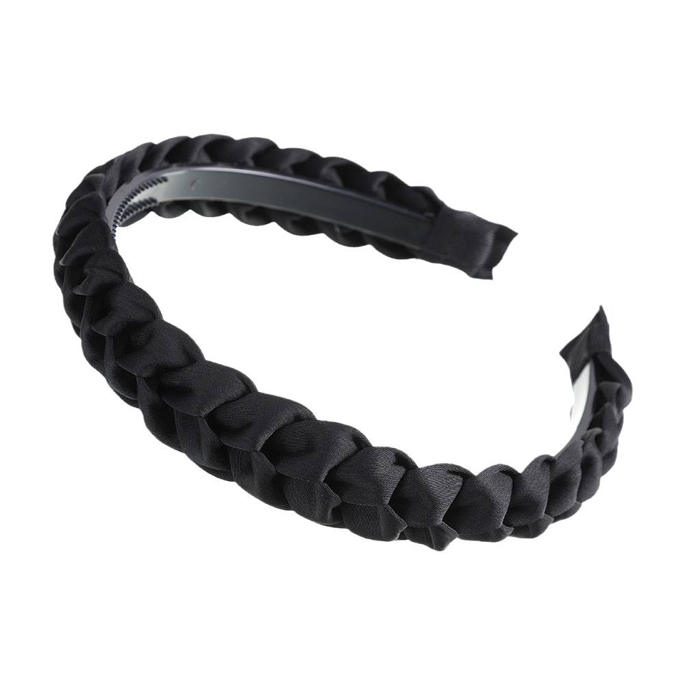 MOLANS Wide Shiny Weaving Hairbands - Fashion Hair Bands - Quid Mart