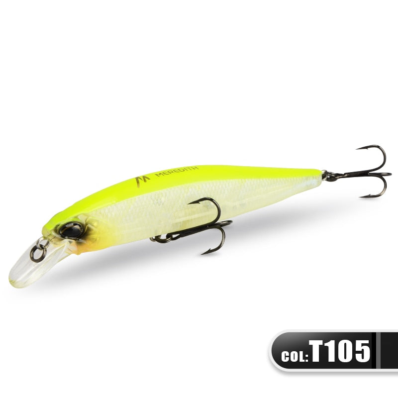 MEREDITH JERK MINNOW 100F 14g  Floating Wobbler Fishing Lure 24Color Minnow Lure Hard Bait Quality Professional Depth0.8-1.0m - Quid Mart