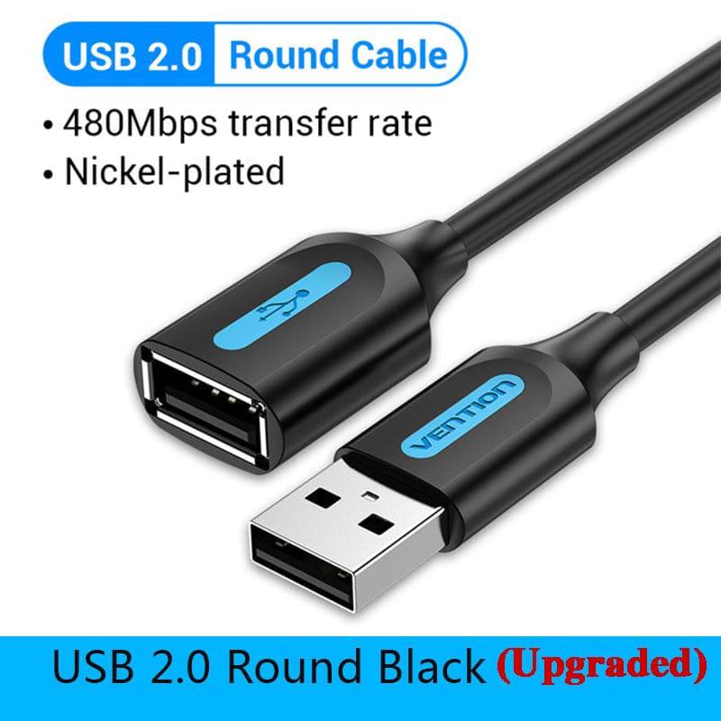 Vention USB 3.0 Extension Cable Male to Female Extender Cable Fast Speed USB 3.0 Cable Extended for laptop PC USB 2.0 Extension - Quid Mart