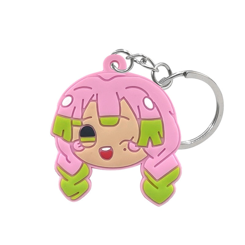 1PCS PVC Key Chain Cartoon Figure Anime Key Ring Key Holder Kids Toy Pendant Keychain Jewelry Keys Decoration Trinkets Accessory - Quid Mart