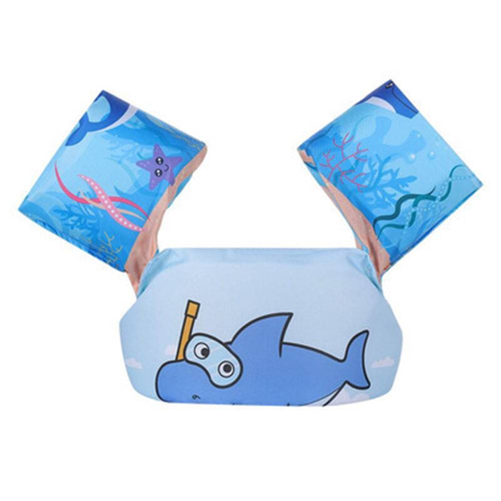 Baby Float Cartoon Arm Sleeve Life Jacket Swimsuit Foam Safety Swimming Training Floating Pool Float Swimming Ring puddle jumper - Quid Mart