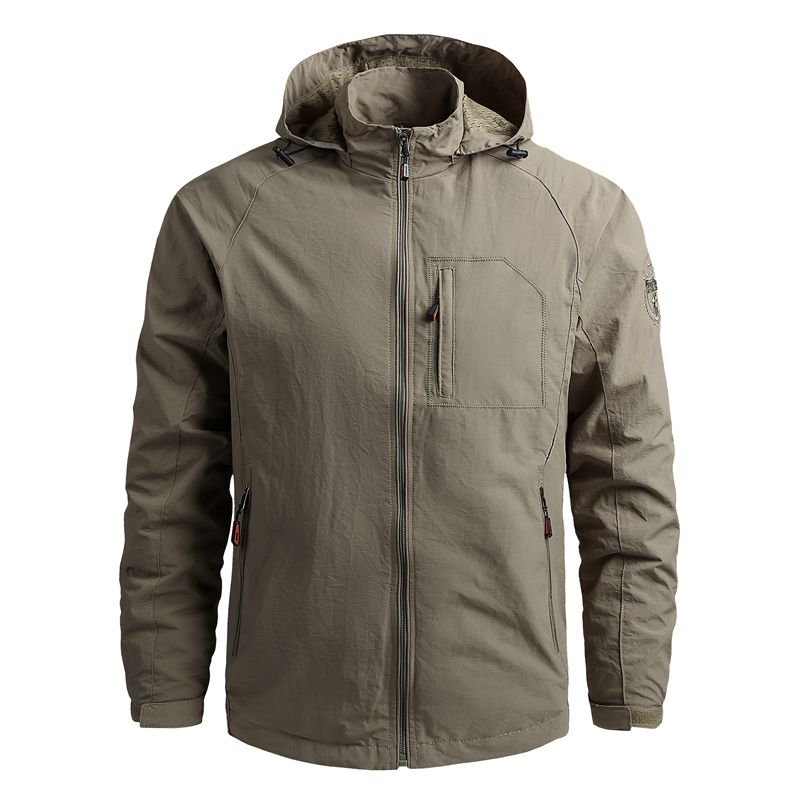 Outdoor Hiking Men's Waterproof Hooded Jacket 2023 New Casual Coat 5XL - Quid Mart