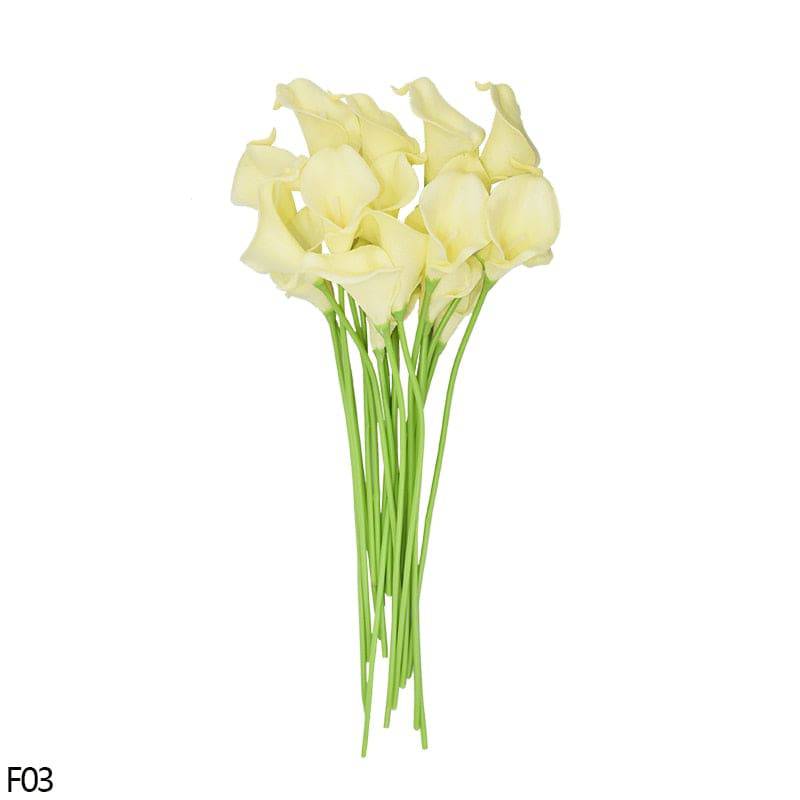 Real Touch Calla Lily Bouquet - High Quality Artificial Flowers for Home Decoration - Quid Mart