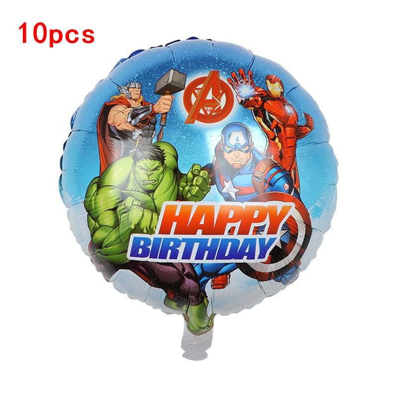 1set 3D Big Spider Super Hero Man Mylar Foil Balloon Number Foil Balloons Birthday Party Decoration Supplies Children's Gifts - Quid Mart