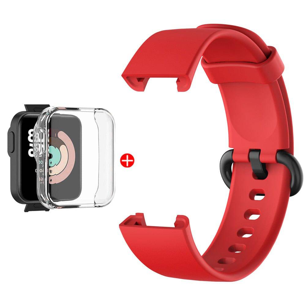 Zerobreak Watch Strap For Mi Watch Lite Strap Replacement Strap For XiaoMi Mi Watch Lite Strap Bracelet With Protector Case - Quid Mart