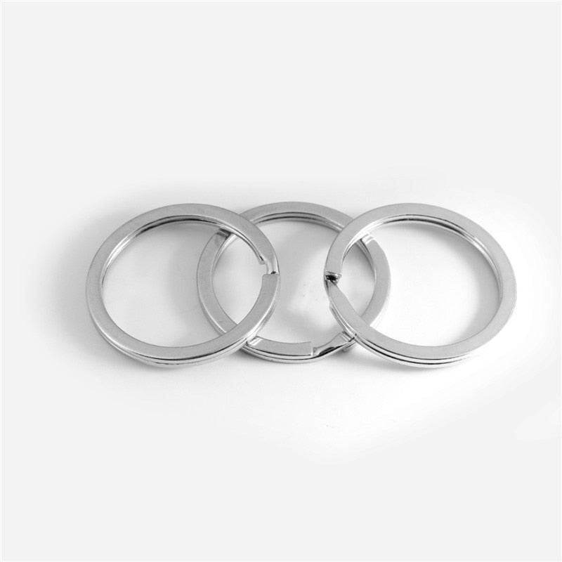 10pcs/lot Keyring Split Ring Set for Keychain DIY Jewelry Making - Quid Mart