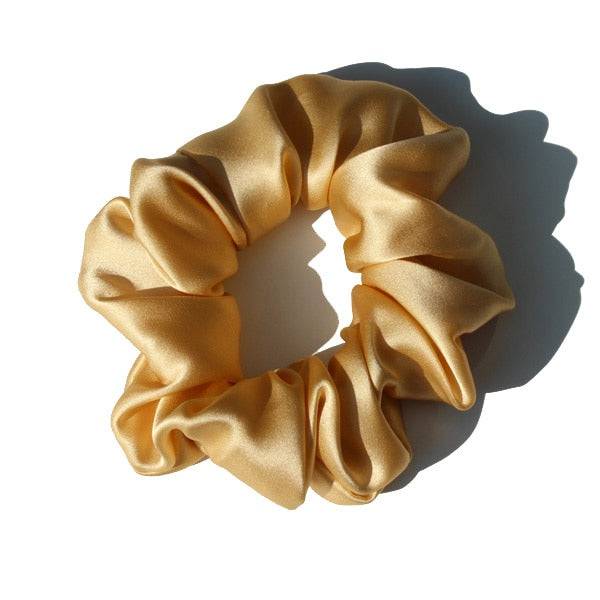 100% Pure Silk Large Scrunchies - Hair Ties for Women - Quid Mart