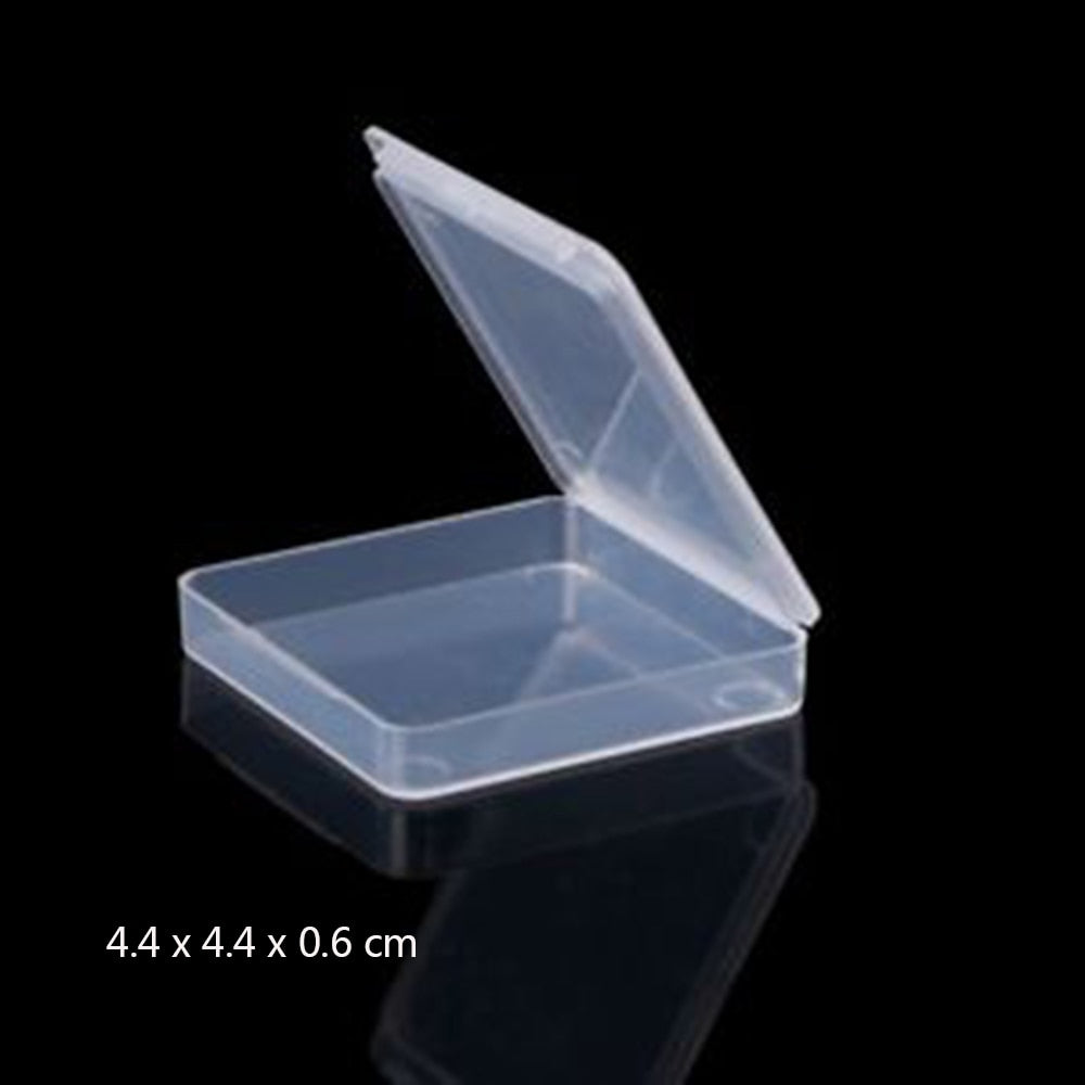 Top Selling Transparent Plastic Storage Box Clear Square Multipurpose Display Case Plastic Jewelry Storage Boxes Multiple Sizes - Quid Mart