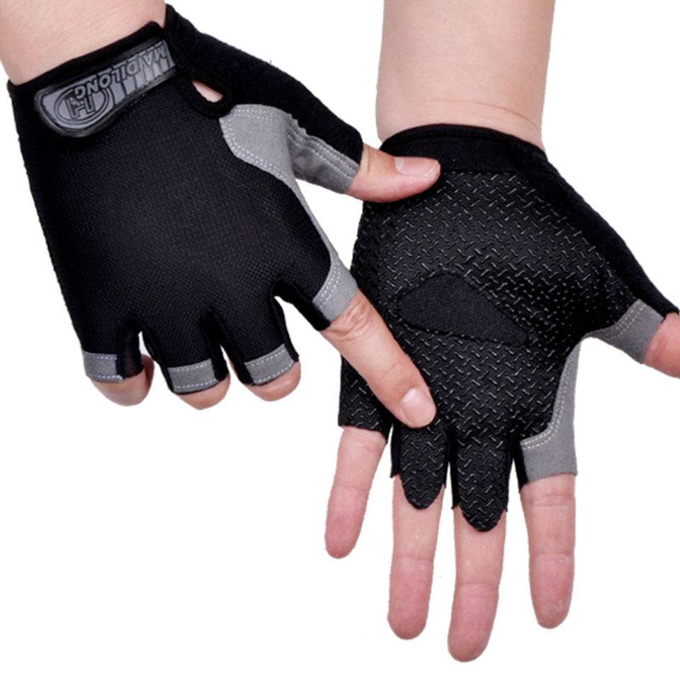 HOT Cycling Anti-slip Anti-sweat Men Women Half Finger Gloves Breathable Anti-shock Sports Gloves Bike Bicycle Glove - Quid Mart