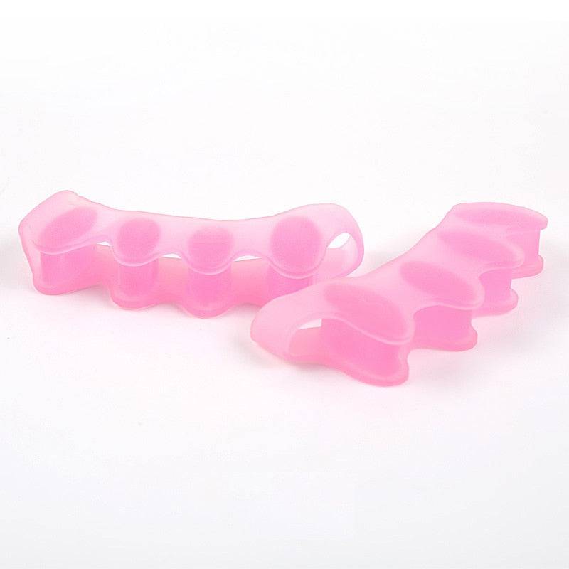 2pcs=1pair New Protective Toes Separator  Suitable Bunion Corrector  Material Soft Gel Straightener Spacers Stretchers Care Tool - Quid Mart