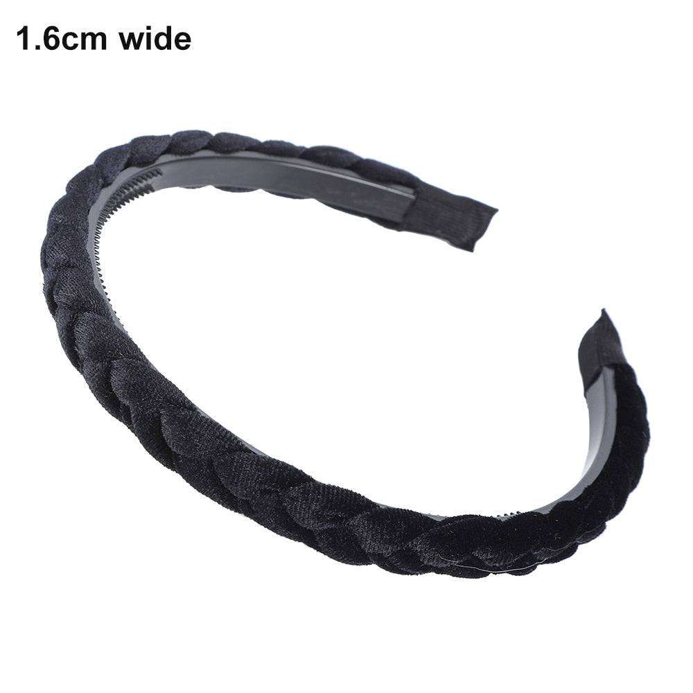 MOLANS Wide Shiny Weaving Hairbands - Fashion Hair Bands - Quid Mart