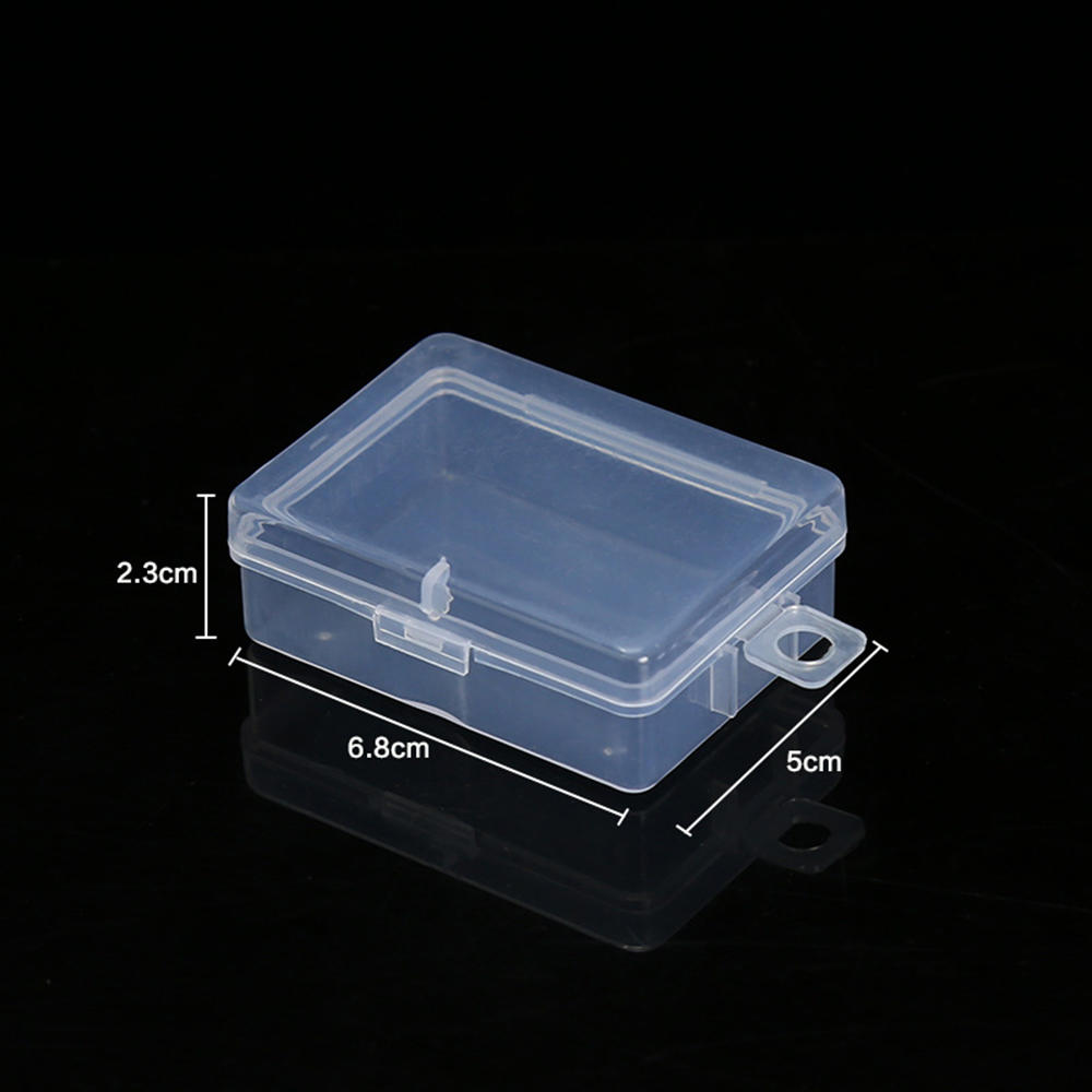 Top Selling Transparent Plastic Storage Box Clear Square Multipurpose Display Case Plastic Jewelry Storage Boxes Multiple Sizes - Quid Mart