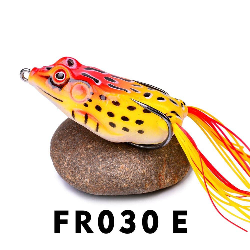 1 Pcs 5G 8.5G 13G 17.5G Frog Lure Soft Tube Bait Plastic Fishing Lure with Fishing Hooks Topwater Ray Frog Artificial 3D Eyes - Quid Mart