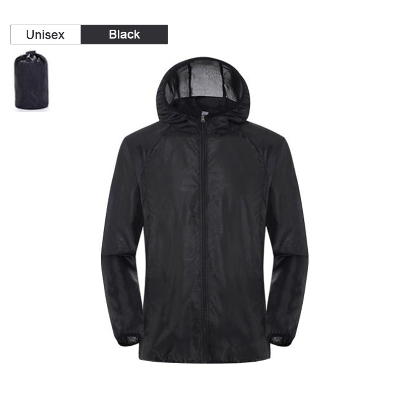 Men Women Hiking Jacket Waterproof Quick Dry Camping Hunting Clothes Sun-Protective Outdoor Sports Coats Anti UV Windbreaker - Quid Mart