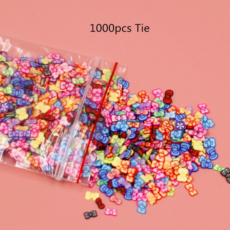 1000Pcs Mixed Animal Fruit Nail Art Resin Cake Heart UV Resin Epoxy Mold Filler For Diy Jewelry Making Tools - Quid Mart