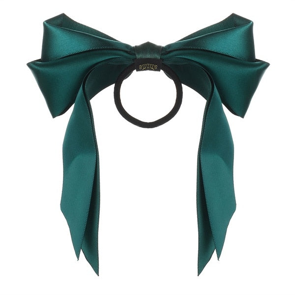 Korean Bow-Knot Hair Bands: Stylish Long Ribbon Tie for Women - Quid Mart