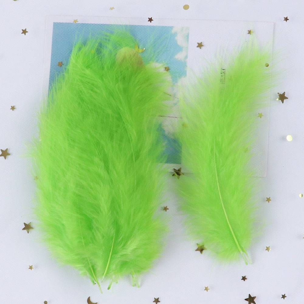 Fluffy Marabou Turkey Feather For Crafts 10-15cm Natural Plumas Jewelry Making Wedding Party Decorative Dream Catcher Feathers - Quid Mart