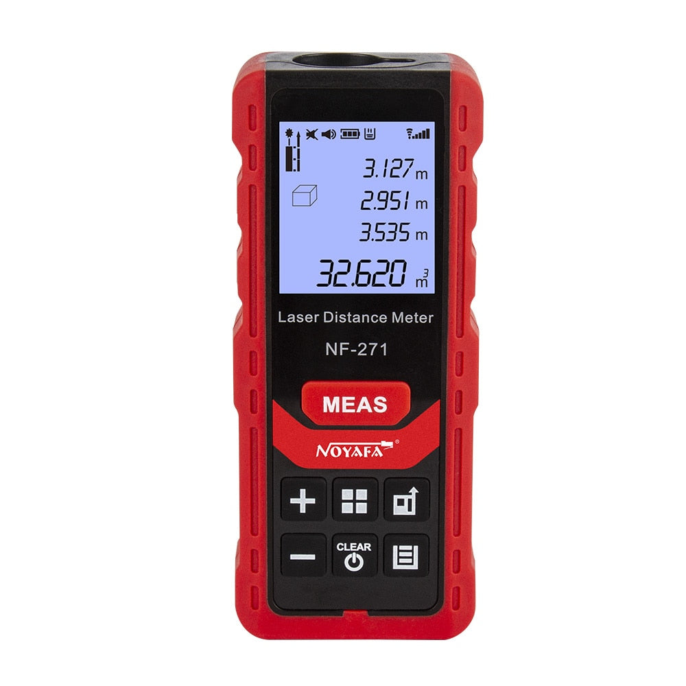 Noyafa NF-271 Laser Distance Meter 40M 80M Rangefinder Tape Range Finder Measure Device Digital Ruler Test Tool - Quid Mart