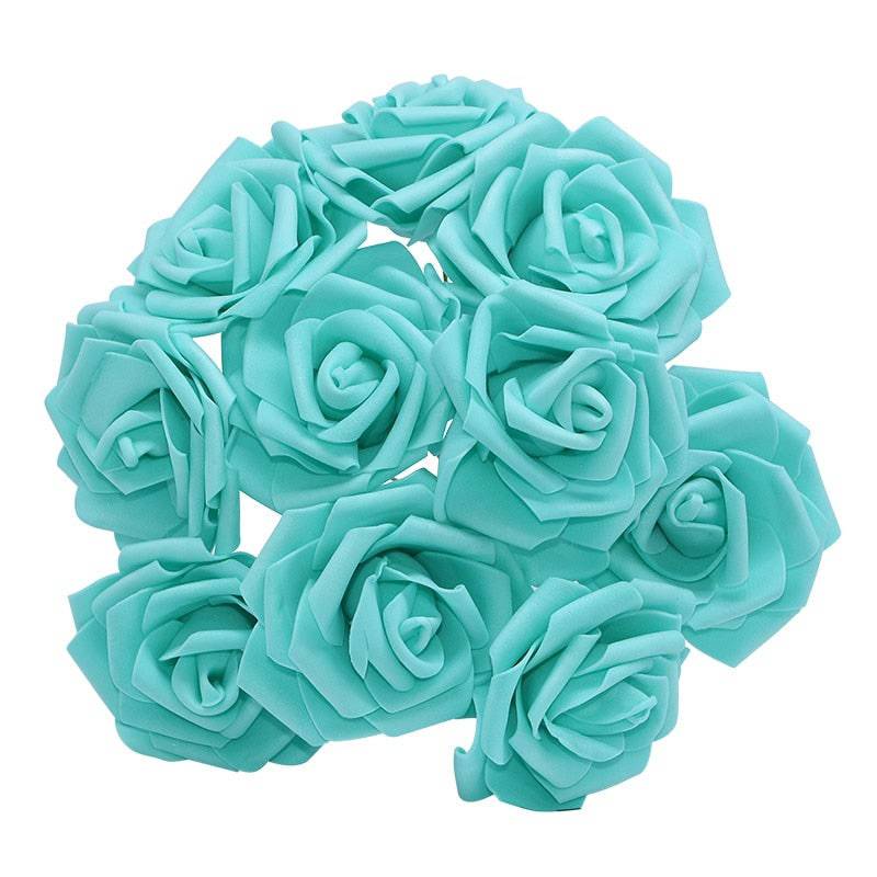 10/20/30Pcs 8cm Artificial PE Foam Rose Flowers Bridal Bouquets For Wedding Table Home Party Decorations DIY Scrapbook Supplies - Quid Mart