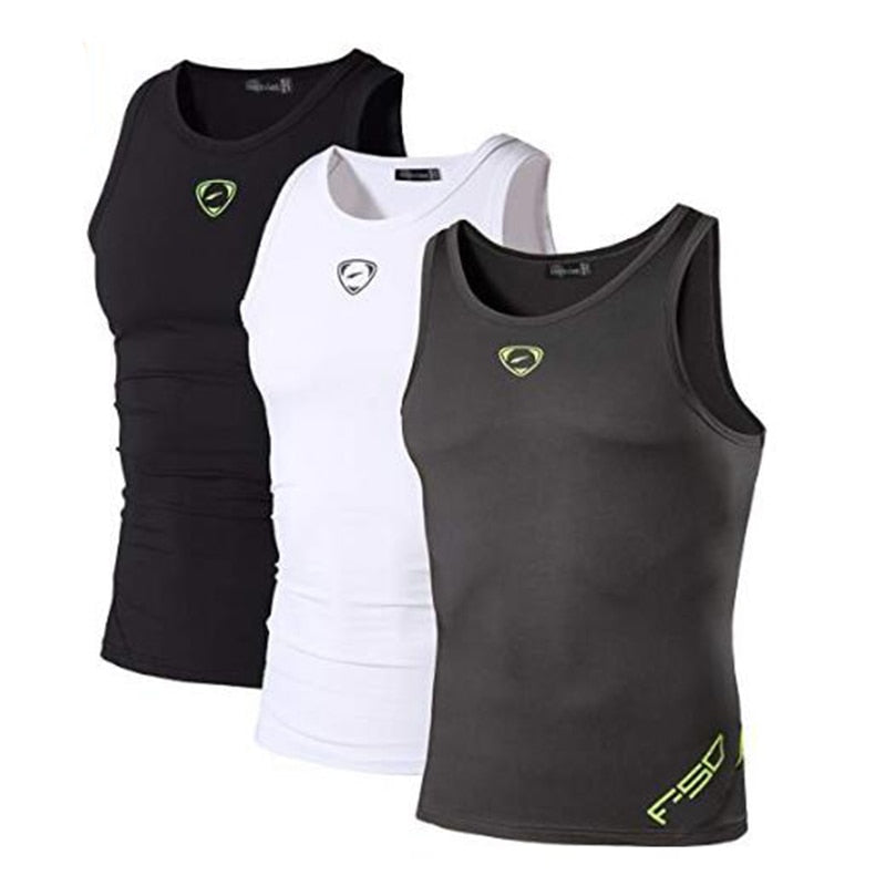 Jeansian 3-Pack Men's Sport Tank Tops for Running and Fitness - Quid Mart