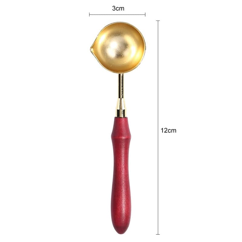 Wood Sealing Wax Furnace/Spoon Tool Retro Wax Seals Melting Warmer Decorative Wax Pot Beads Stick Heater DIY Craft Wax stamp - Quid Mart