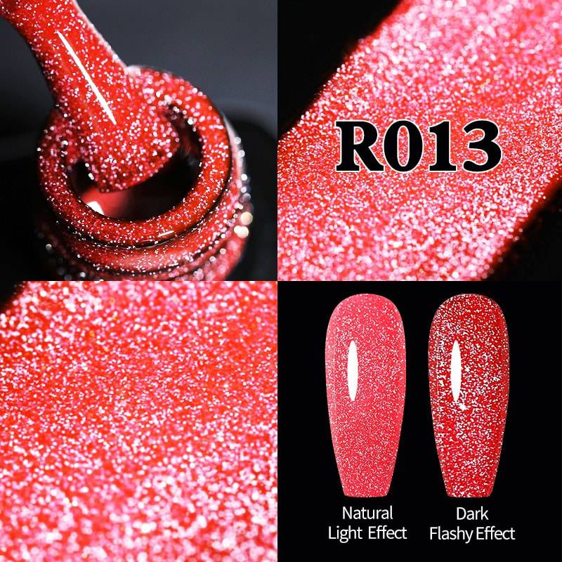 UR SUGAR Sparkling Gel Nail Polish Reflective Glitter Nail Gel Semi Permanent Nail Art Varnish For Manicures Need Base Top Coat - Quid Mart