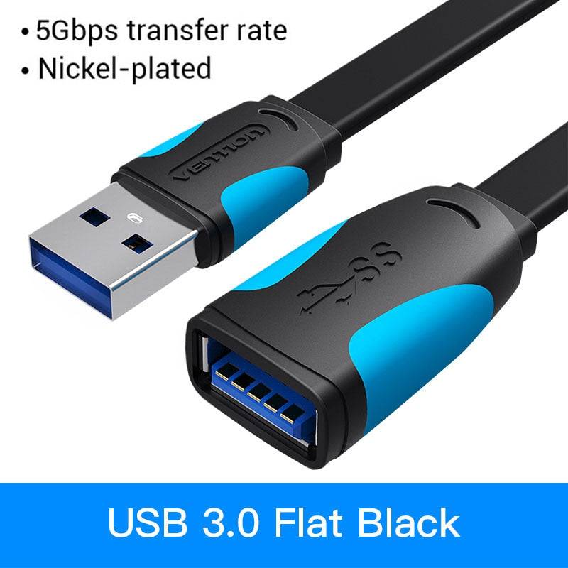 Vention USB 3.0 Extension Cable Male to Female Extender Cable Fast Speed USB 3.0 Cable Extended for laptop PC USB 2.0 Extension - Quid Mart