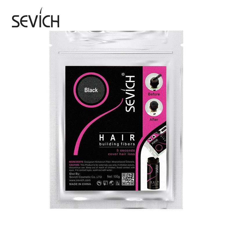 Sevich 100g Hair Fibers 10 Color Keratin Hair Building Fiber Powder Instant Hair Growth Fiber Refill 50g Hair Care Product - Quid Mart