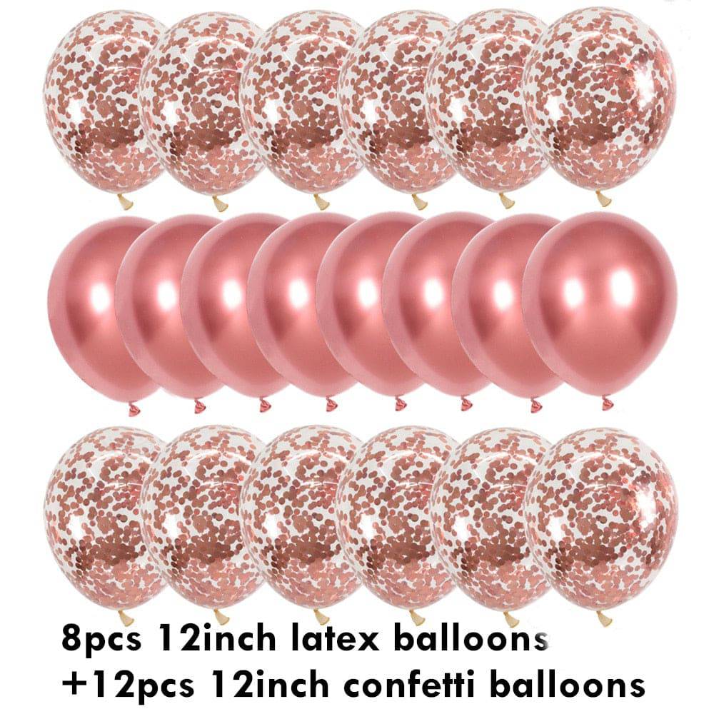 10/20 Star Confetti Balloons Metallic Confetti Latex Transparent Ballon Baby Shower Birthday Party Wedding Decoration Ball Globo - Quid Mart