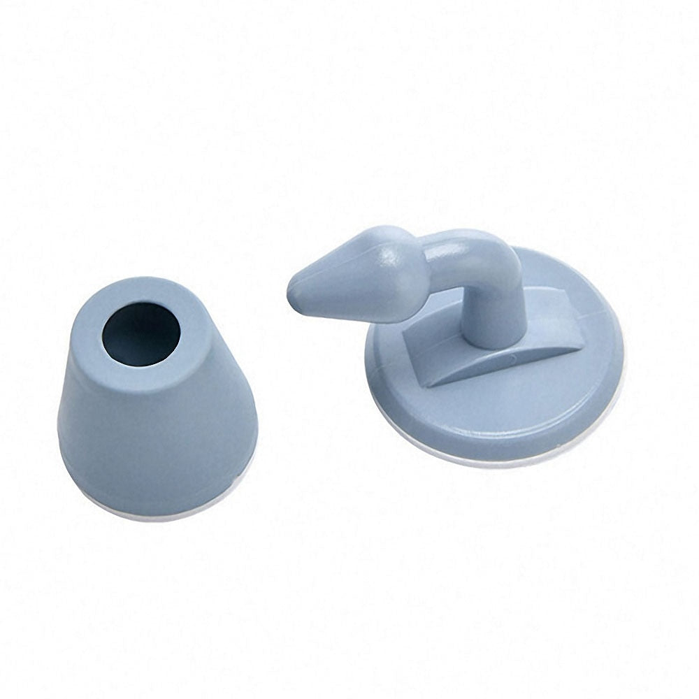 Mute Non-punch Silicone Door Stopper Touch Toilet Wall Absorption Door Plug Anti-bump Door Holder Gear Gate Resistance Door Stop - Quid Mart