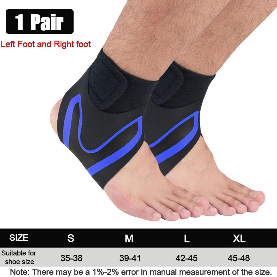 GOBYGO  Sport Ankle Support Elastic High Protect Sports Ankle Equipment Safety Running Basketball Ankle Brace Support - Quid Mart