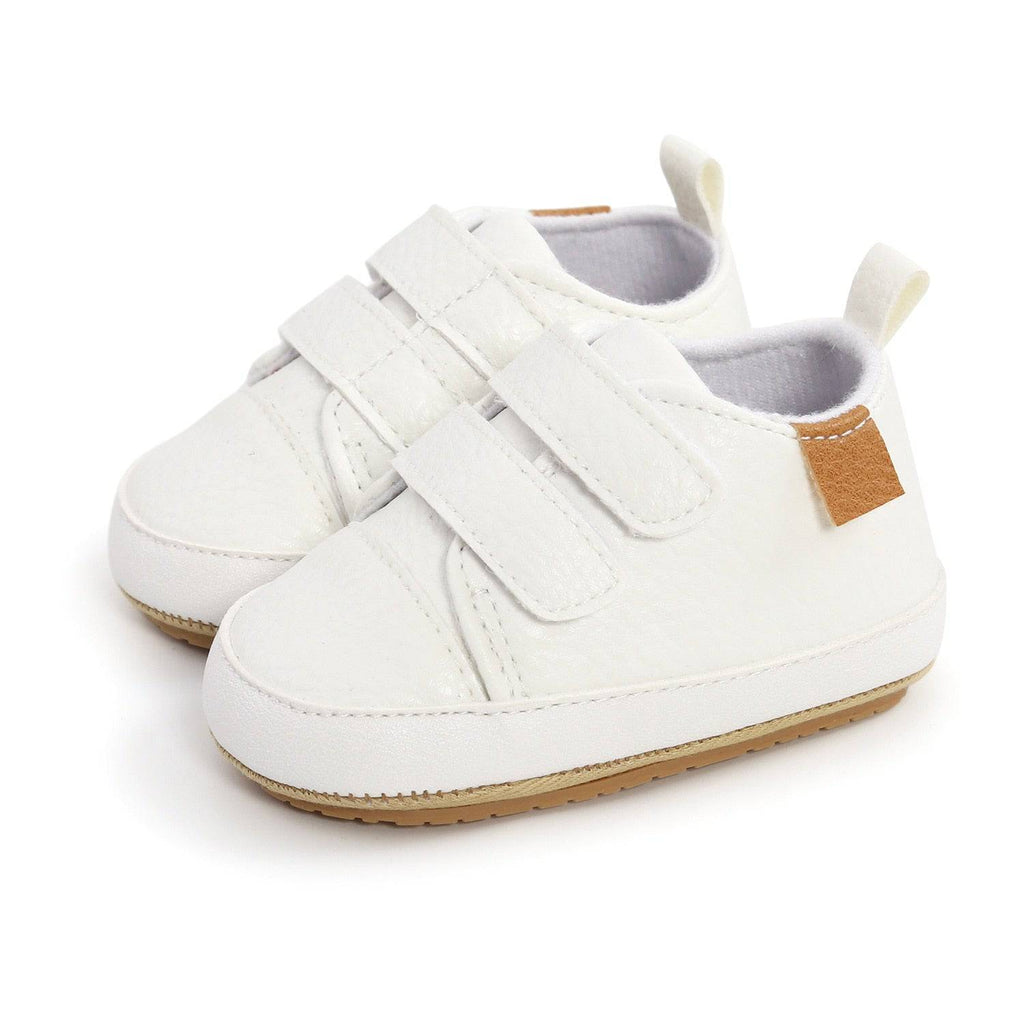 Retro Leather Baby Shoes - Multicolor, Anti-slip, First Walkers - Quid Mart