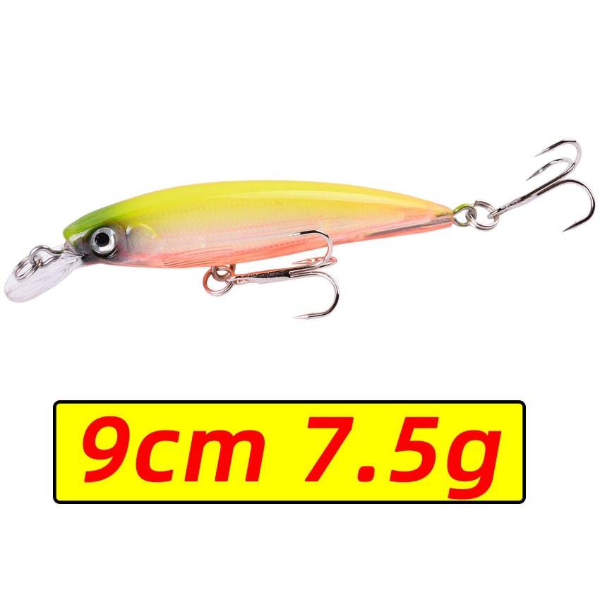 1PCS Laser Minnow Fishing Lure 11CM 13G pesca hooks fish wobbler tackle crankbait artificial japan hard bait swimbait - Quid Mart