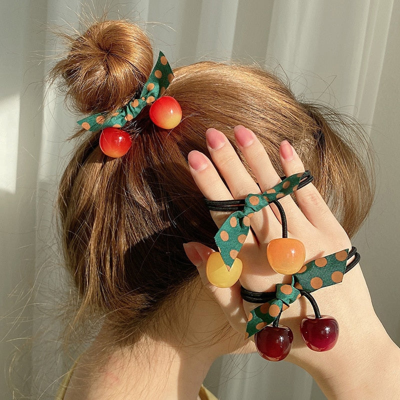 Korea Women's Crystal Pearl Hair Ropes - Fashion Accessories - Quid Mart