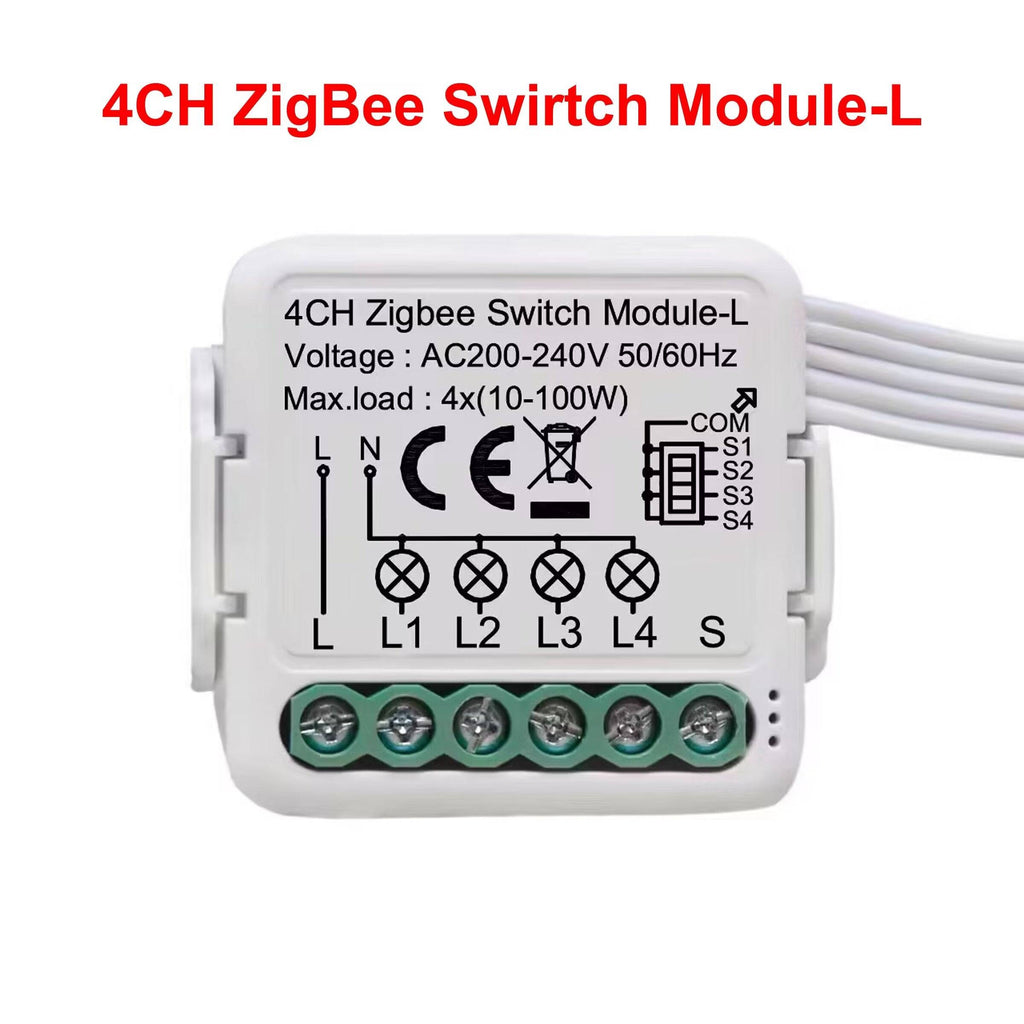 GIRIER Tuya ZigBee 3.0 Smart Switch Module No Neutral Wire Required Smart Home DIY Light Breaker Works with Alexa Google Home - Quid Mart