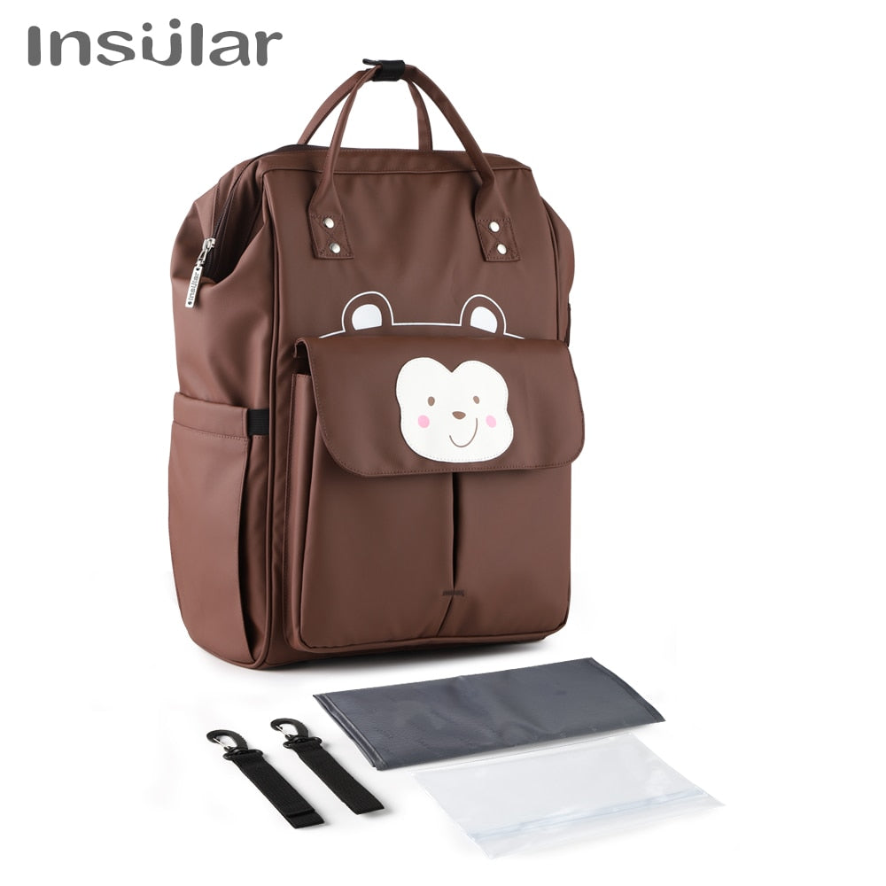 Insular Nappy Backpack - Large Capacity Mom's Stroller Bag - Quid Mart