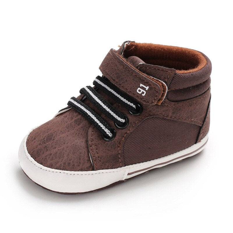 Baby Boy Newborn Toddler Shoes: Casual, Comfortable PU Leather Moccasins - Quid Mart