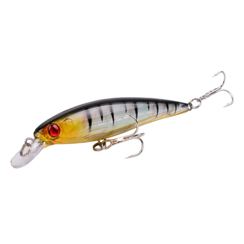 1PCS Laser Minnow Fishing Lure 11CM 13G pesca hooks fish wobbler tackle crankbait artificial japan hard bait swimbait - Quid Mart