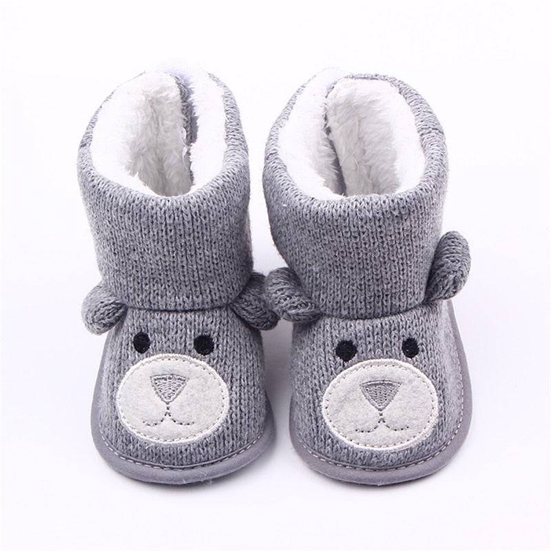 Cute Cartoon Bear Baby Winter Boots for Boys and Girls - Quid Mart