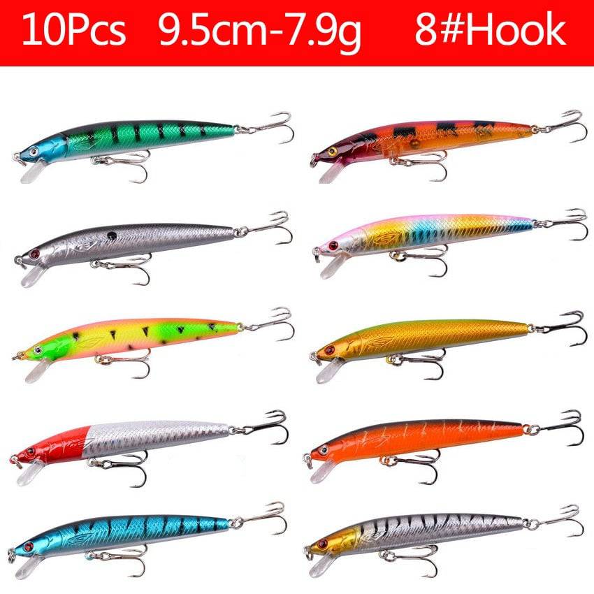 Aorace Fishing Lure Set Fishing Hard Bait Mini Minnow Floating Swing Crankbait Crazy Wobblers Artificial Bionic Crank Lures - Quid Mart