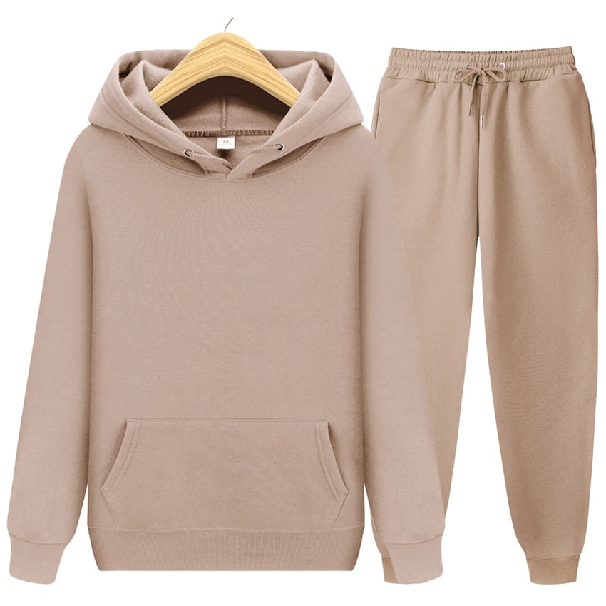 Unisex Casual Sportswear Set: Pullover & Pants - Autumn/Winter - Quid Mart
